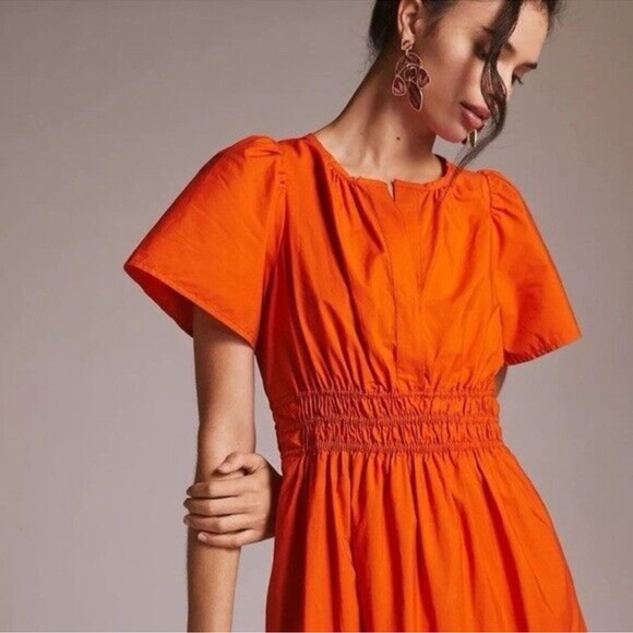 Anthropologie Somerset cotton maxi Dress pockets - Picture 2 of 11